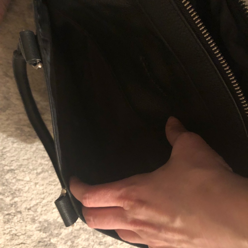 Cole haan Mens attaché leather black bag - Picture 5 of 6